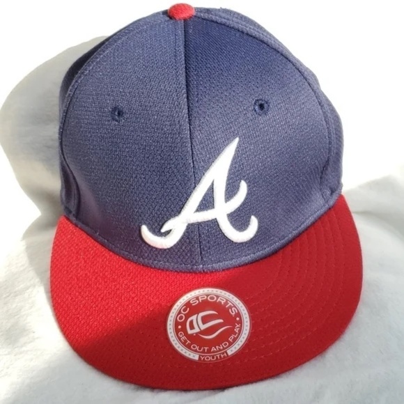 Atlanta Braves OC Sports MLB Adjustable Velcro Baseball Cap Youth - Picture 1 of 9